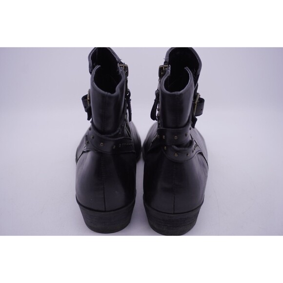 Lauren Ralph Lauren Shaw Leather Studded Ankle Boots Low Heel Business Size 9B - Picture 6 of 7